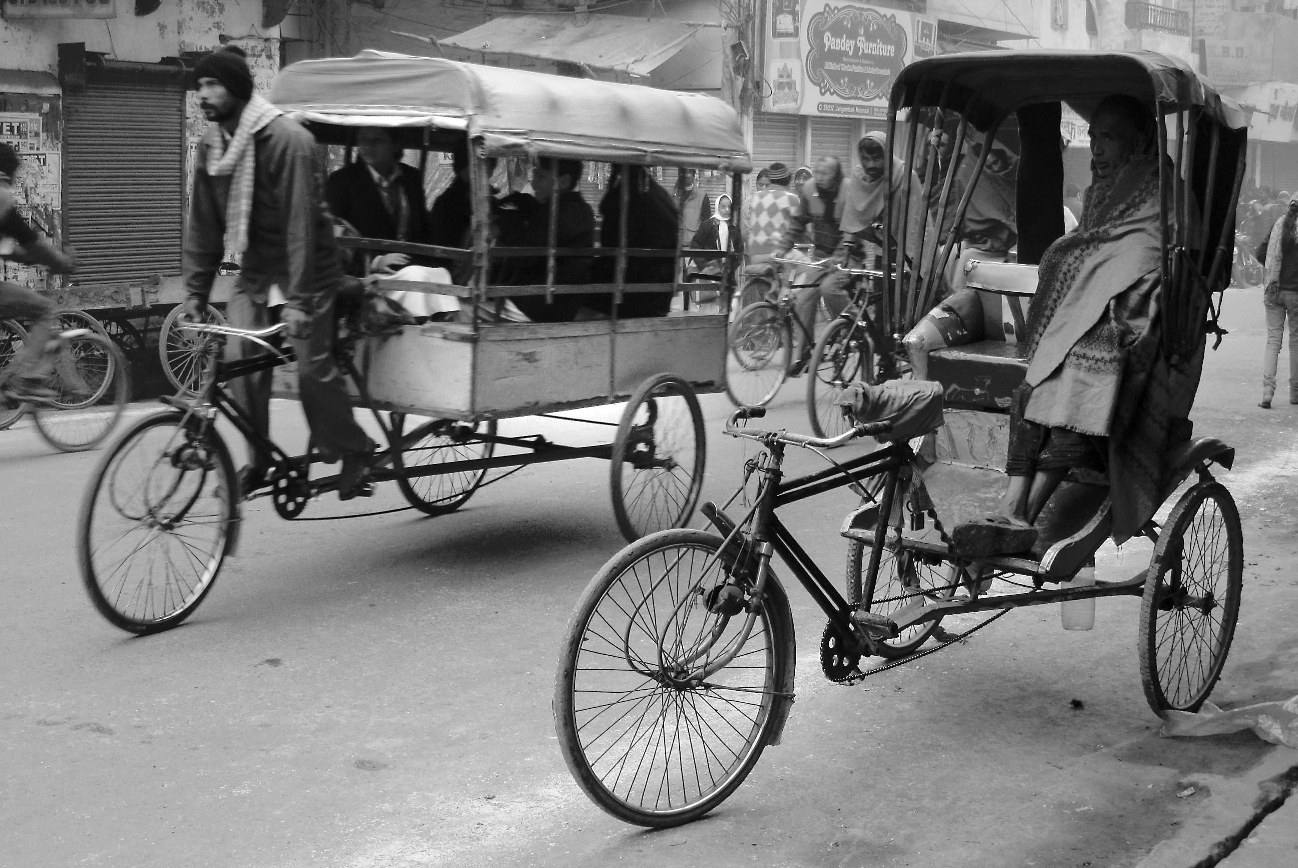 mensajeros en bicicleta