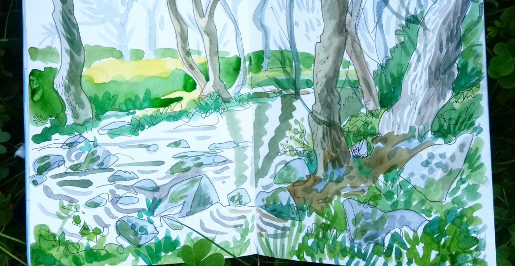 Montañas, ríos y acuarelas