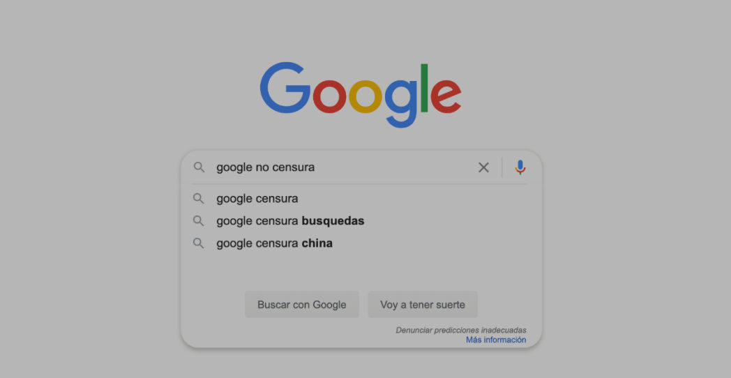 Google no censura. El confinamiento digital del coronavirus