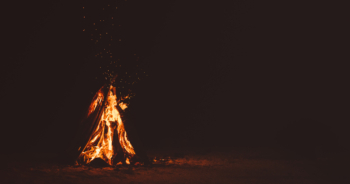El fuego de campamento
